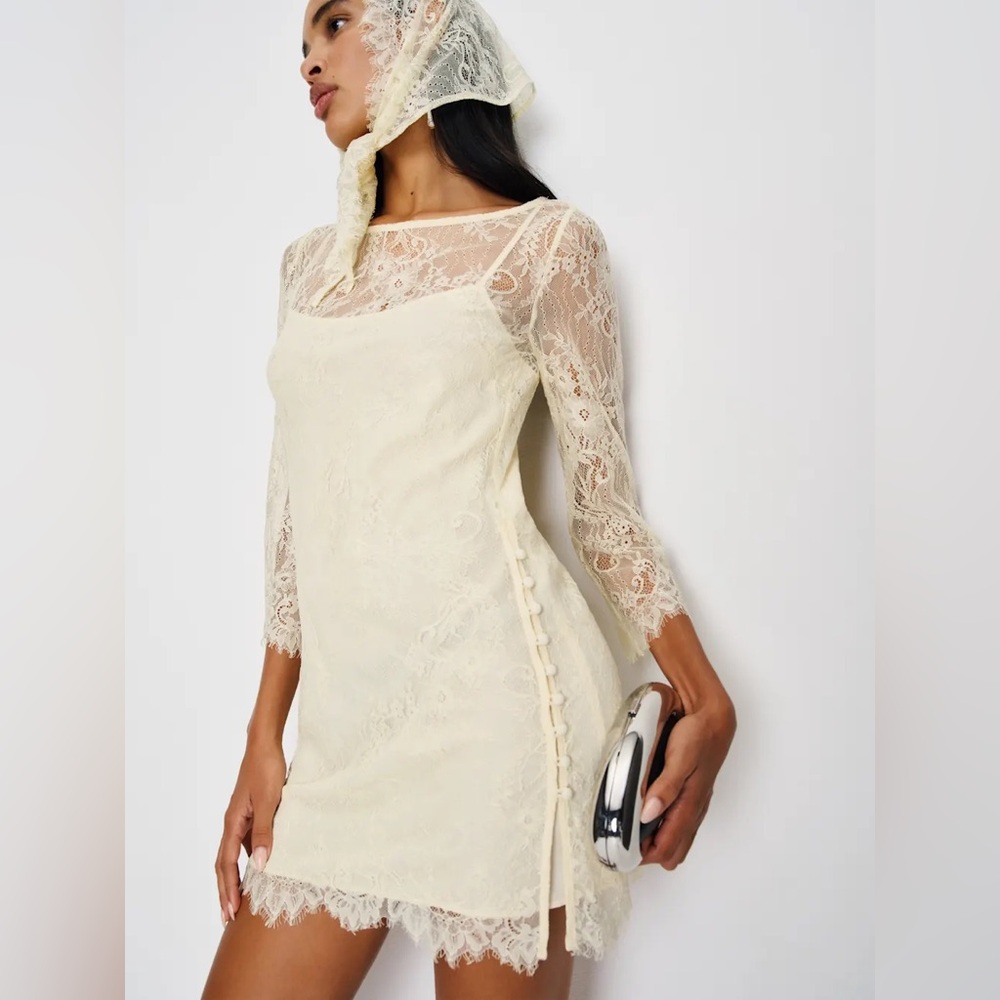 Reformation Annemarie Two Piece Ivory - Size 10